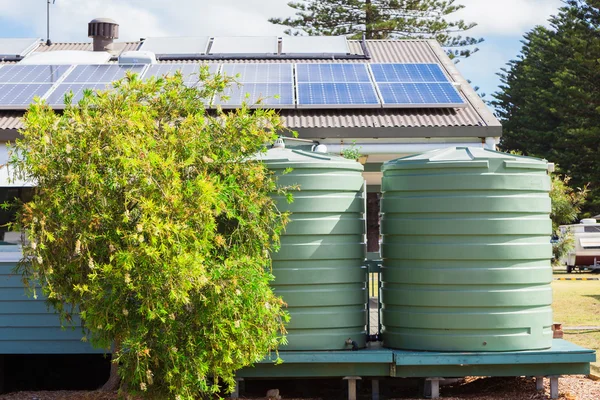 depositphotos 61660539 stock photo water tank and solar panels Lezant Building Contractors